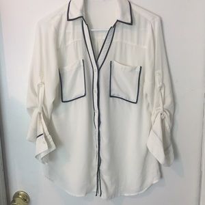 White and black express career top size M